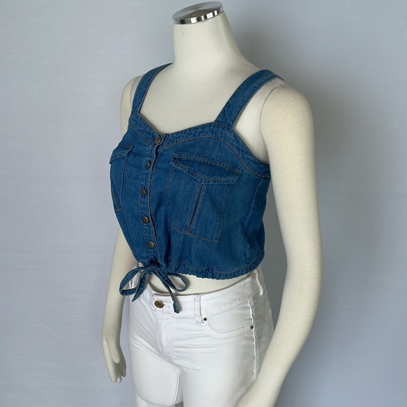 Free People Jean Top Size X Small - Picture 4 of 6